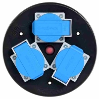 Steckdoseneinsatz 3xT23 IP55 16A 230V