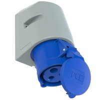 123-6TTV - CEE Wandsteckdose 32A 3P 6h 400V TTV