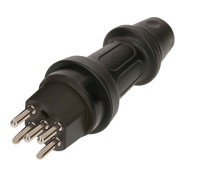 139596 - Gummi Stecker T25 IP55 schwarz