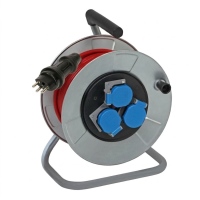 2Q-42QS-33 - Metall Kabelrolle 33m IP55 Pur 3x2.5mm² 