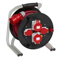 4B-448W-25 - Hartgummi Kabelrolle 25m IP55 Pur 5x2.5mm²