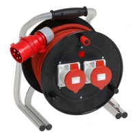 4B-459U-20 - Hartgummi Kabelrolle 20m IP44 Pur 5x4mm²