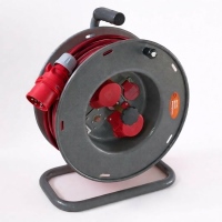 4CA-44855C-33 - Metall Kabelrolle 33m IP55 Pur 5x2.5mm²