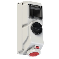 76152-6 - CEE Abgesicherte Wanddose 16A 400V IP66/67