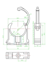 9590-00 - Halterung H9 für Ø63mm