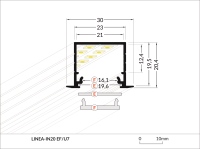 E4020020 - LED Profil LINEA-IN20 anod. (EF/U7) / 2m
