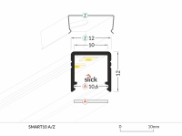 F1020020 - LED Profil Smart16 anod. (B/U4)  / 2m 