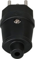 PS173859 - Gummi Stecker T12 IP20 schwarz strong