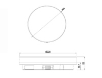 PSKL20-R - Aufbauleuchte Rund 230V 15W 1250lm Ø220mm