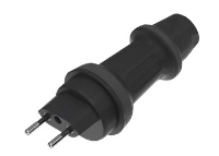 Gummi Stecker T11 IP55 schwarz
